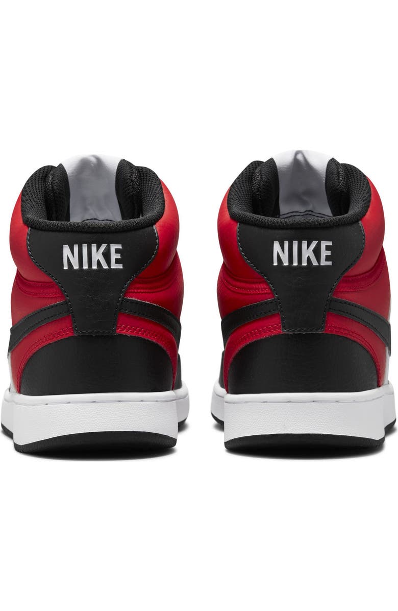Nike Court Vision Mid Sneaker, Alternate, color, Red/ Black/ White