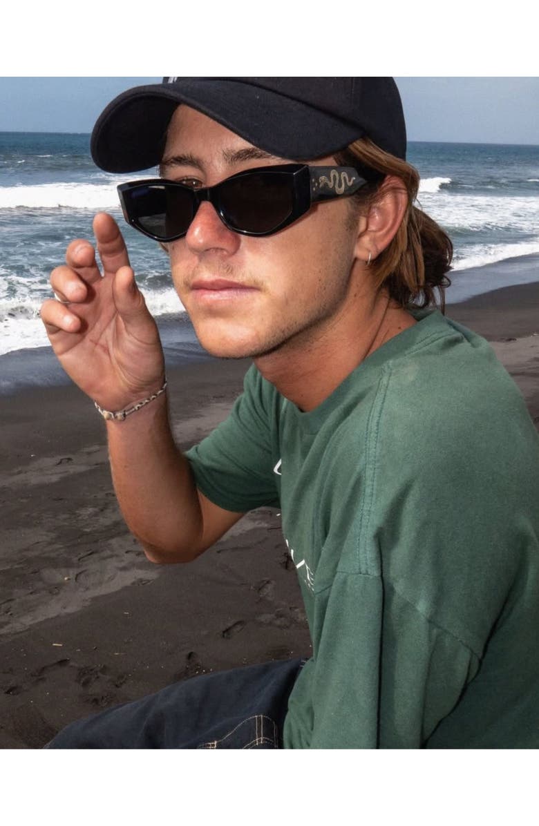 Epokhe Guilty Sunglasses, Alternate, color, Black/ Gold