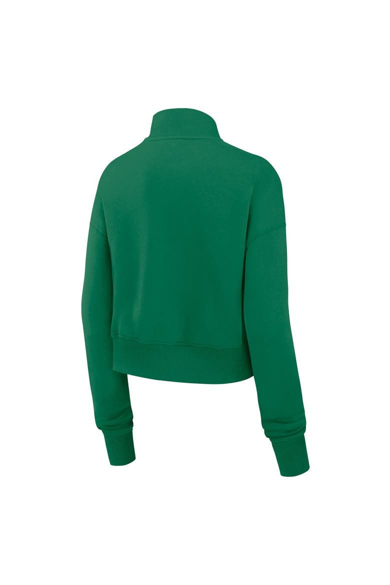 Women's Nike Kelly Green Philadelphia Eagles Rewind Phoenix Cropped Half-Zip Sweatshirt, Alternate, color, Kelly Green