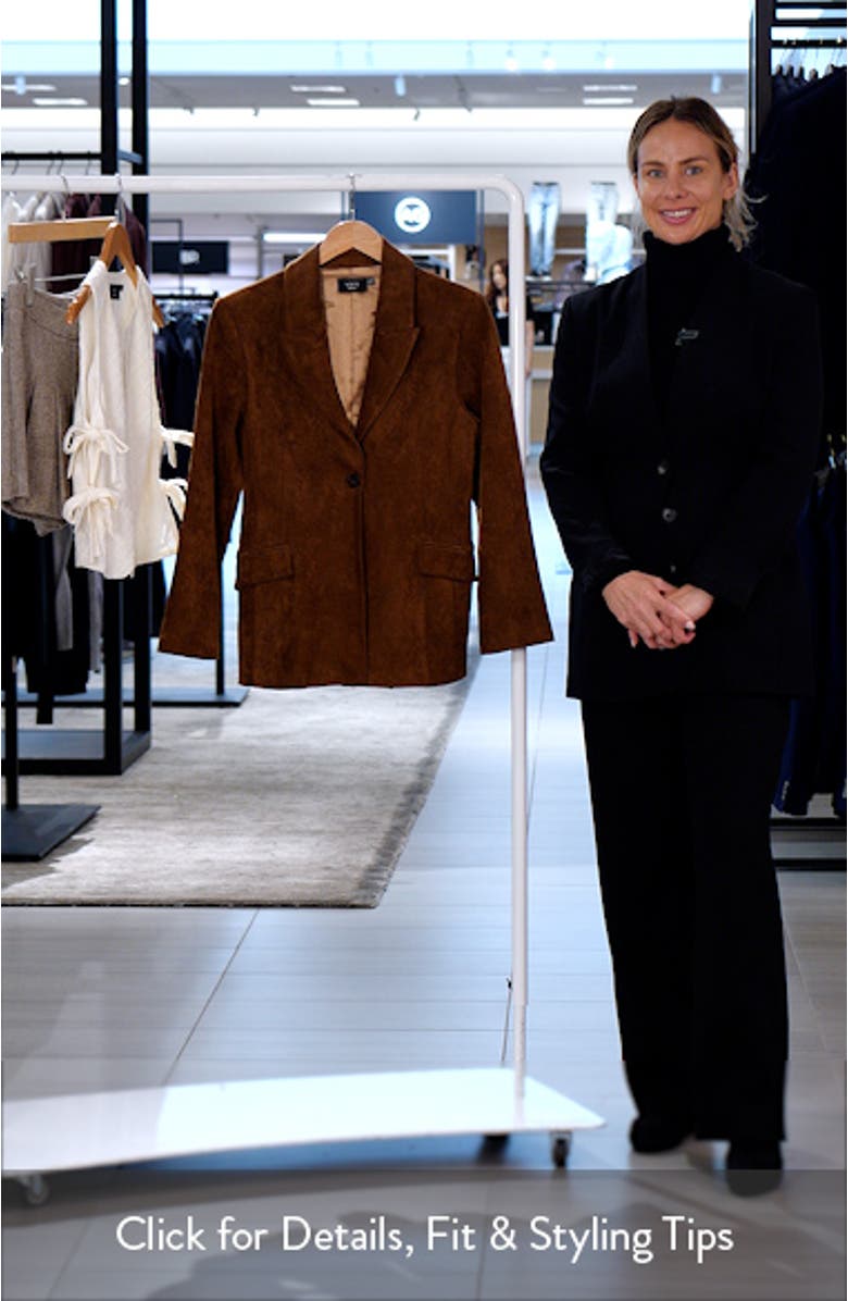 Maeve Faux Suede Blazer, sales video thumbnail