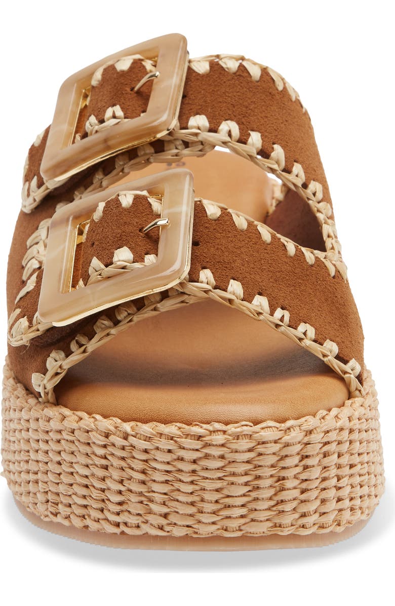Chocolat Blu Chia Platform Slide Sandal, Alternate, color, Cinnamon Suede