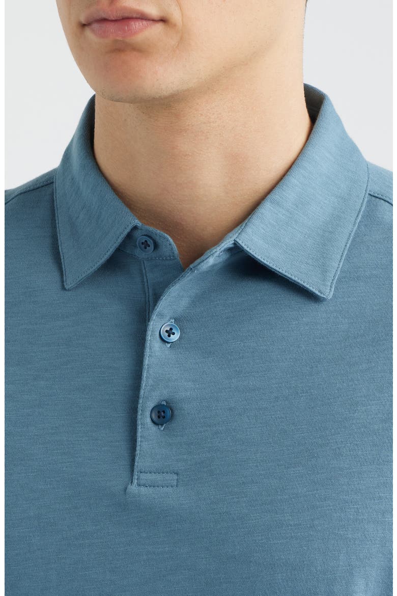 Brightwood Slub Cotton Polo, Alternate, color, OCEAN VIEW
