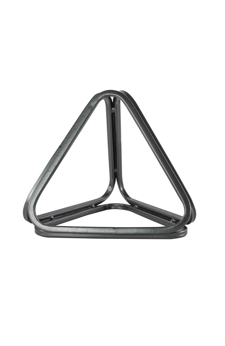 Foreside Home and Garden Pyramid Decorative Accent Gray Cast Iron, Main, color, Gray