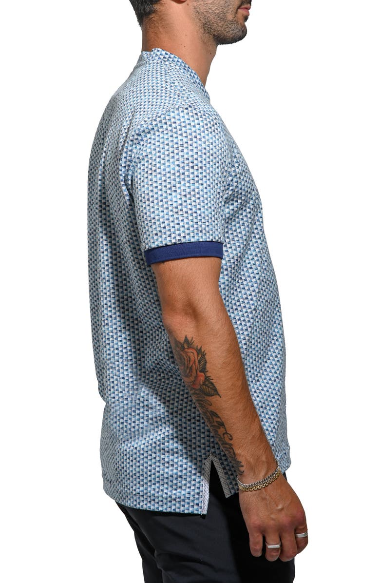 Maceoo Vivaldi V-Neck Cotton T-Shirt, Alternate, color, Blue