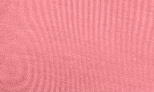 Shop Eberjey Whipstitch Jersey Short Pajamas In Sunkissed Coral/ivory