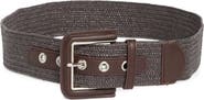 Vince Camuto Covered Buckle Woven Belt