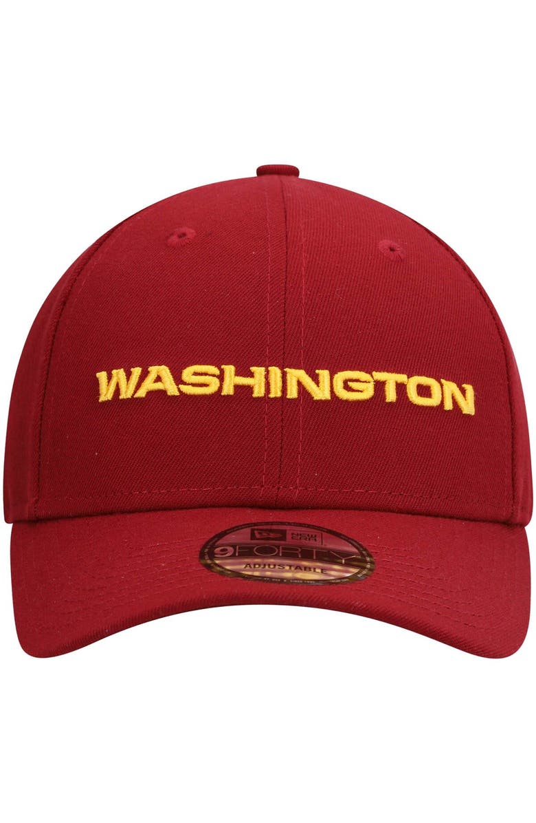 New Era Men's New Era Burgundy Washington Football Team The League 9FORTY Adjustable Hat, Alternate, color,