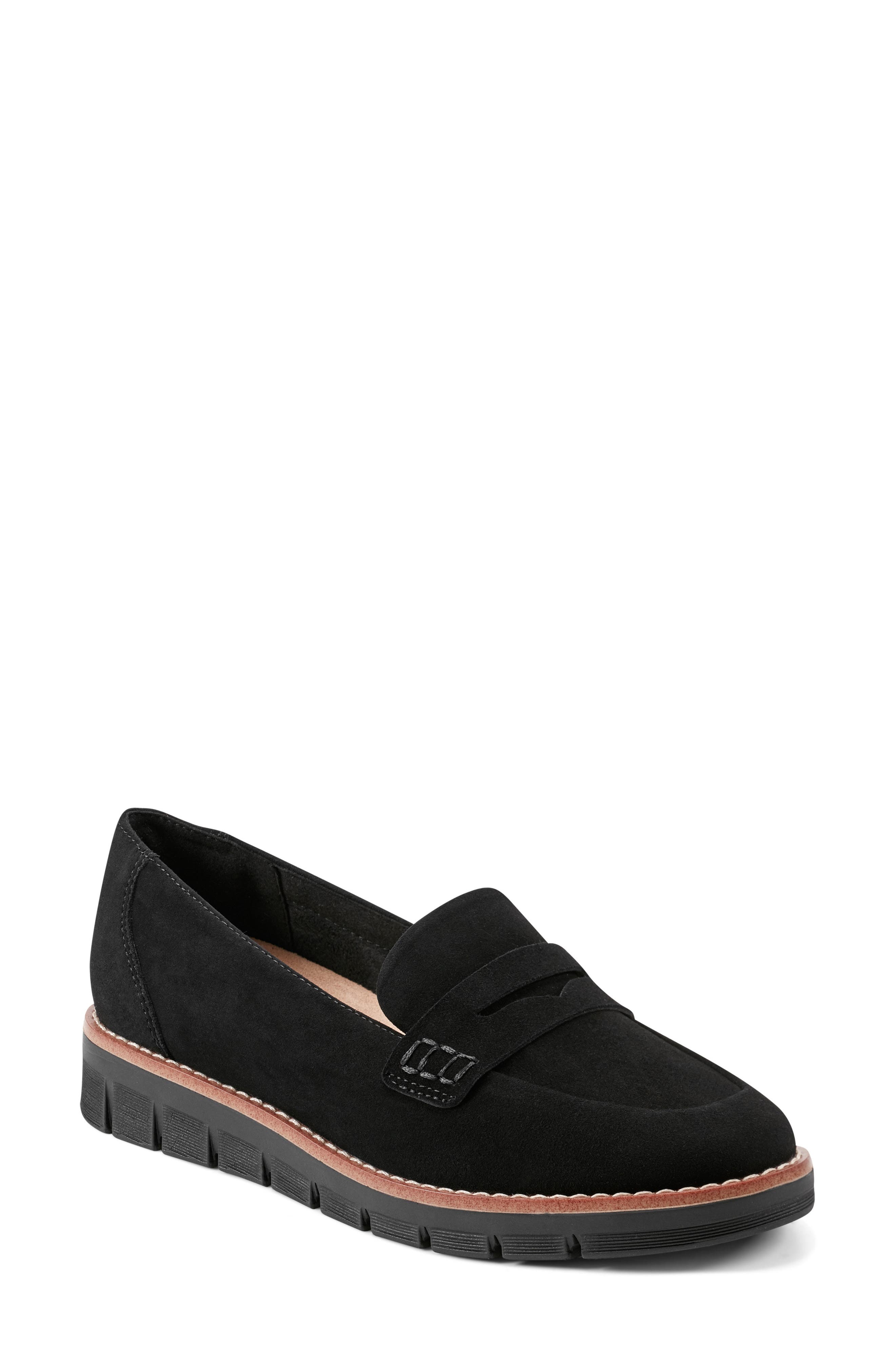 Easy Spirit Velia Penny Loafer, Main, color, Blk01
