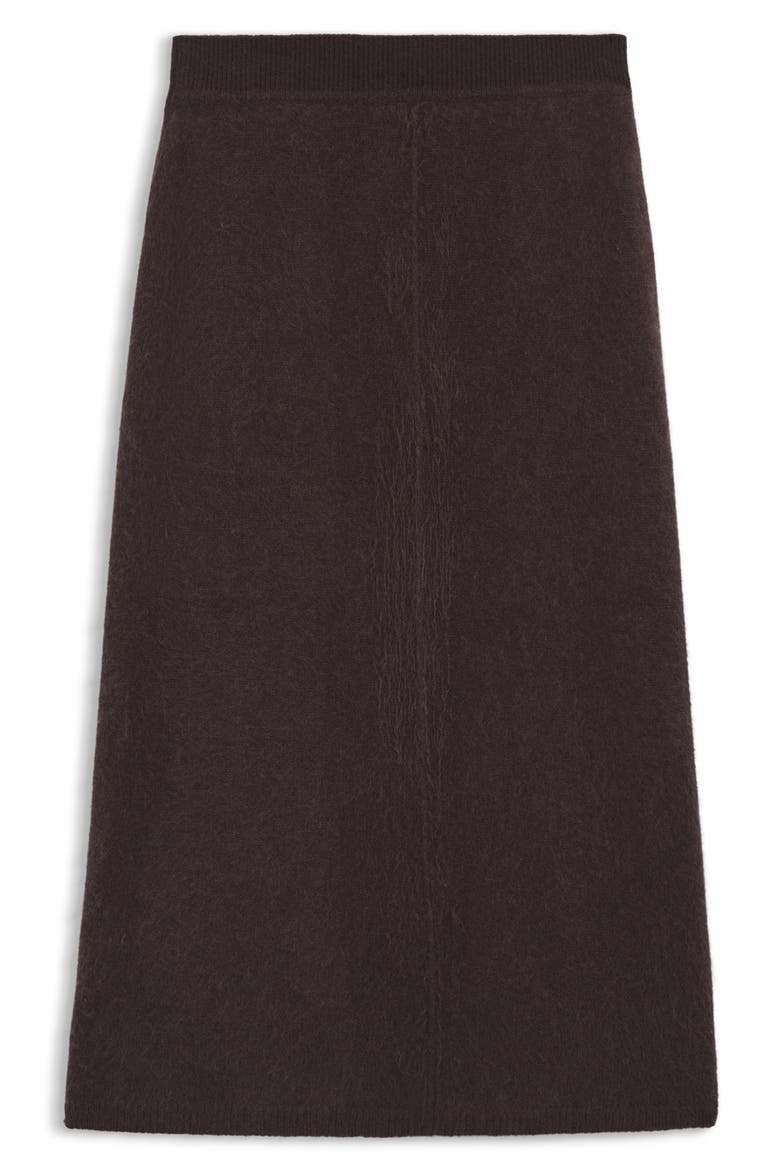Faeloria Wool & Cashmere Midi Skirt, Main, color, MOLE