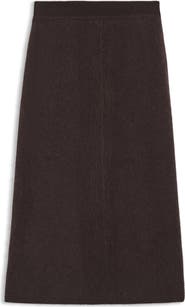 BOSS Faeloria Wool & Cashmere Midi Skirt