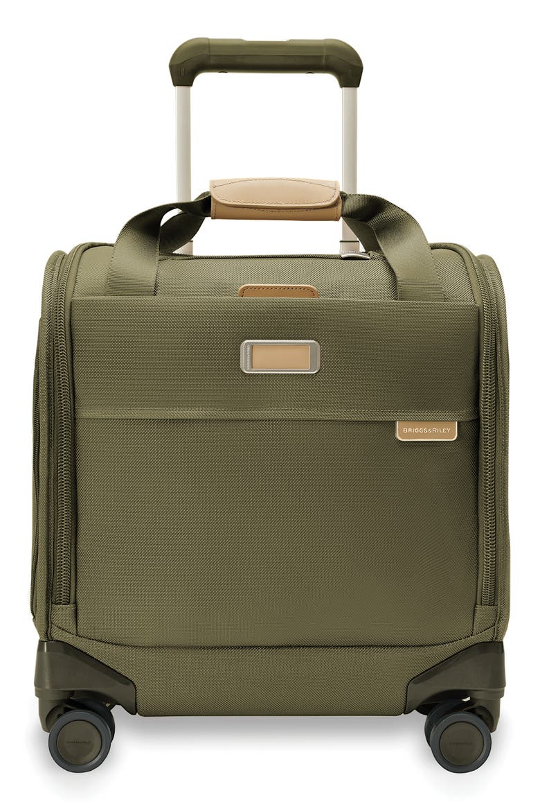 Baseline Cabin Spinner Carry-On Bag, Main, color, OLIVE