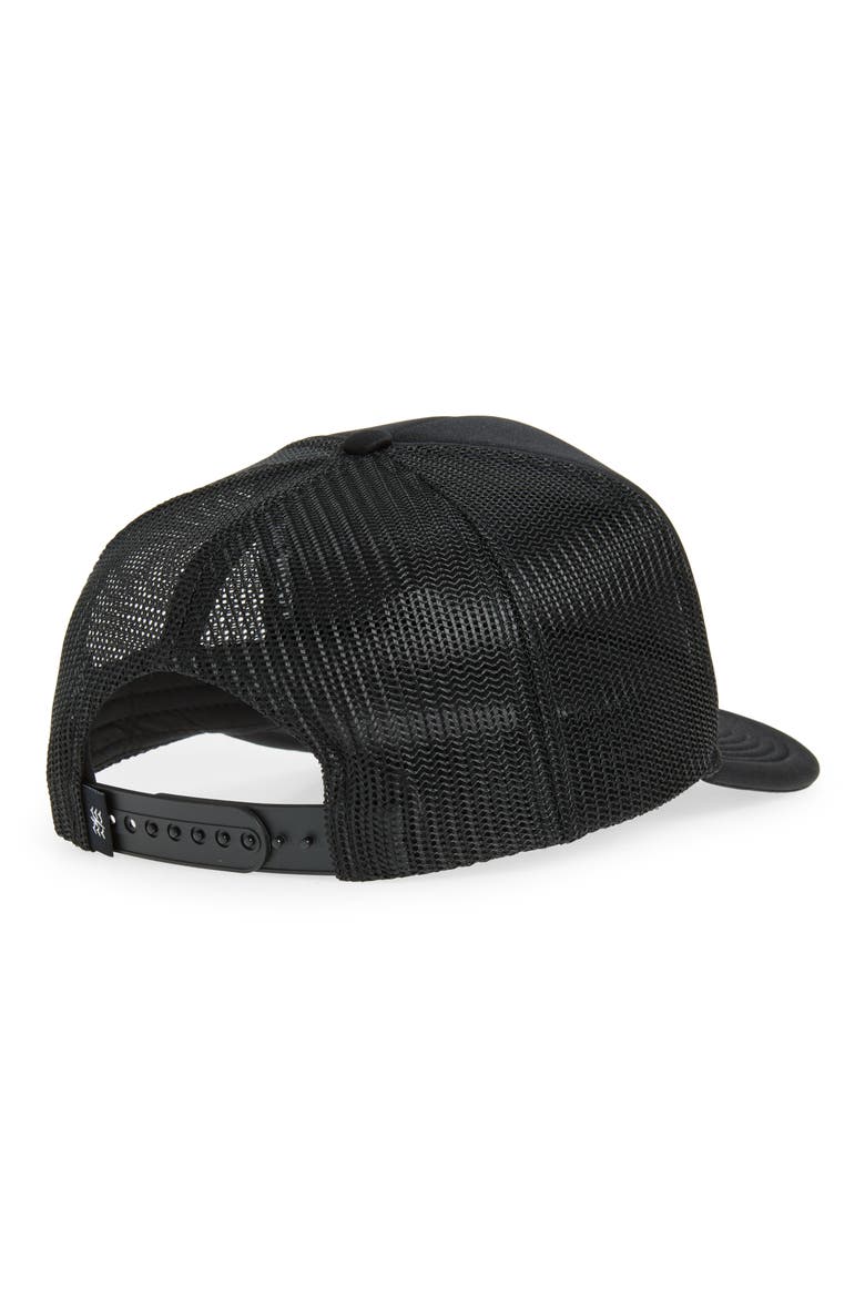 Good Times Patch Trucker Hat, Alternate, color, BLACK