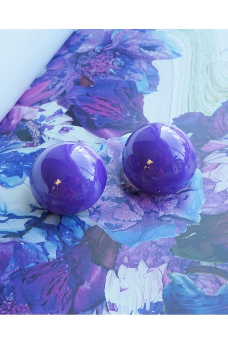 Gaia Jumbo Earrings, Alternate, color, Lavender Mist