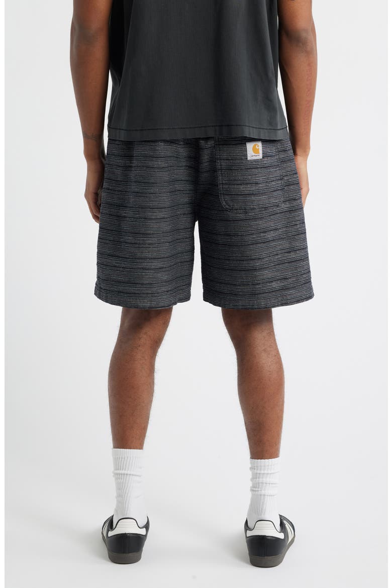 Gellar Cotton Jacquard Shorts, Alternate, color, GELLAR STRIP/BLACK RINSED