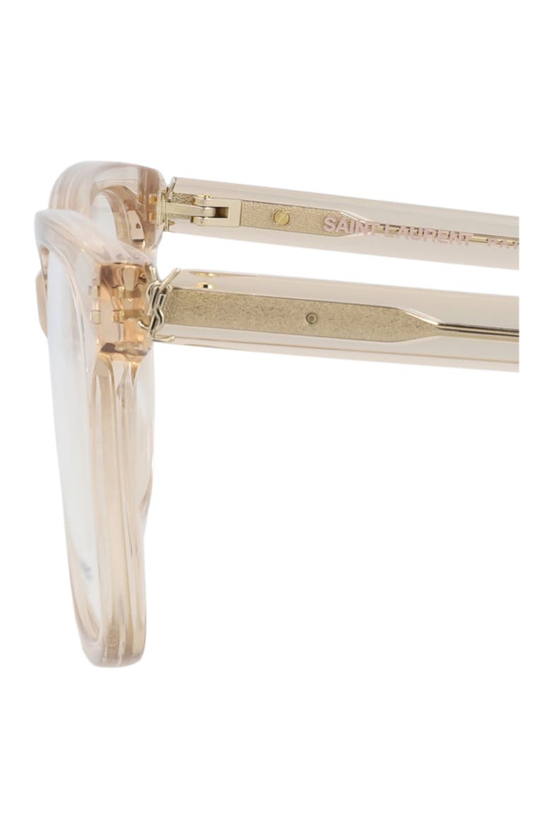53mm Square Optical Frames, Alternate, color, NUDE NUDE TRANSPARENT
