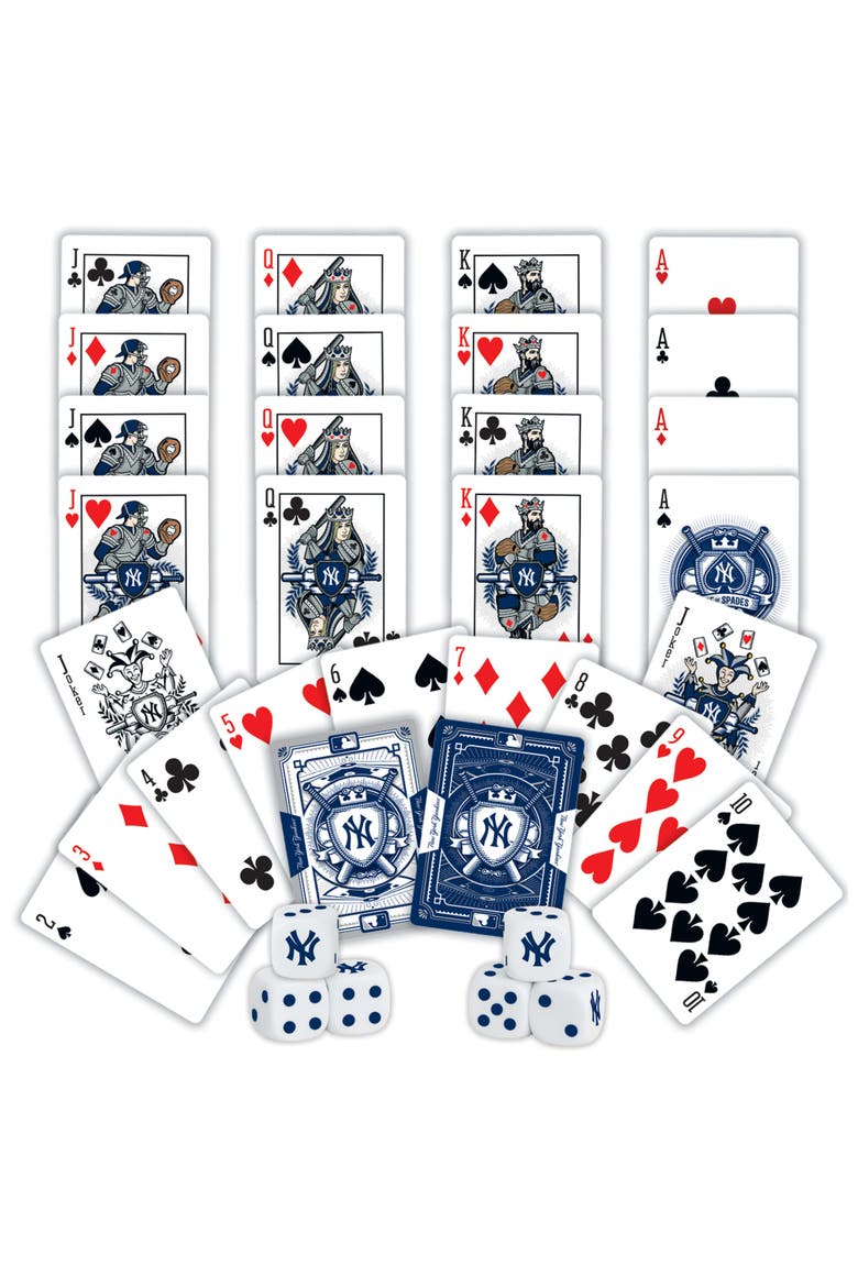 New York Yankees Playing Cards & Dice, Alternate, color, Multicolor