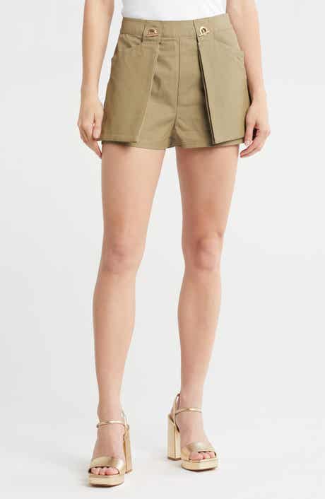Cult Gaia Adalee Cotton Blend Shorts