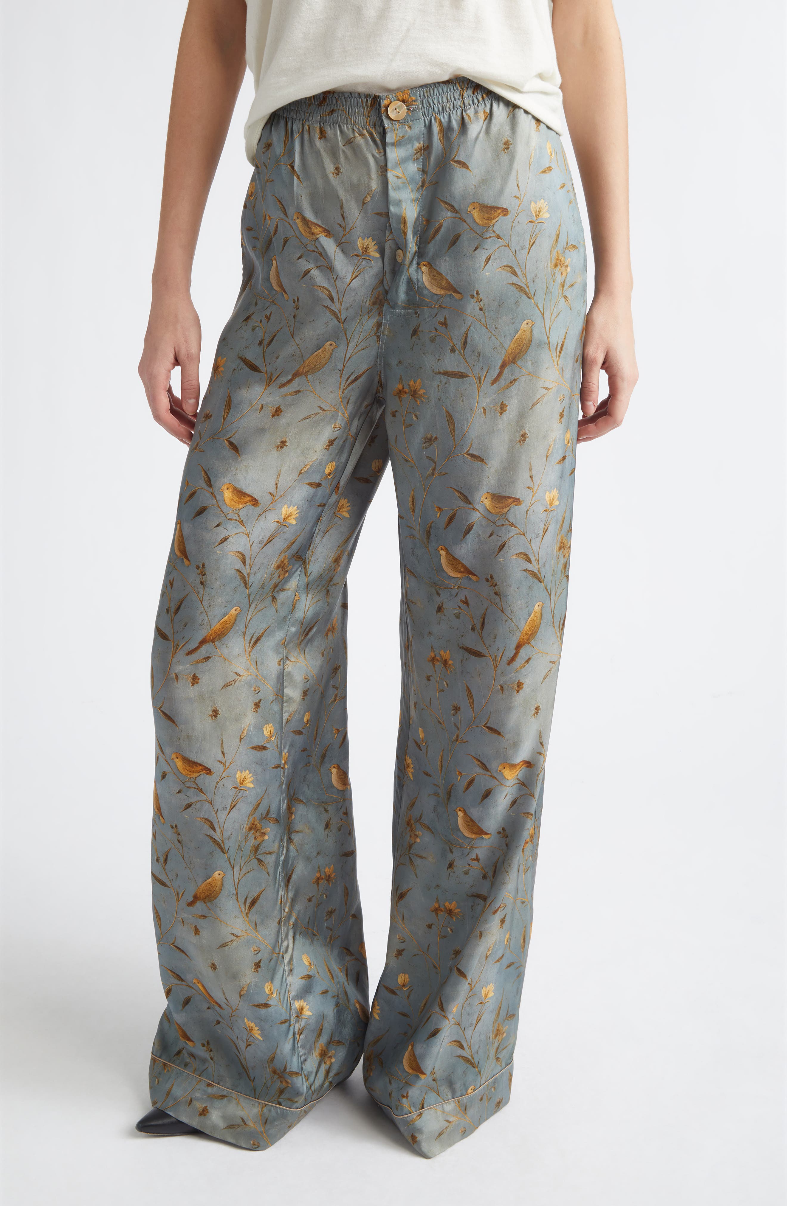 selected GOLD BIRD ON BLUE