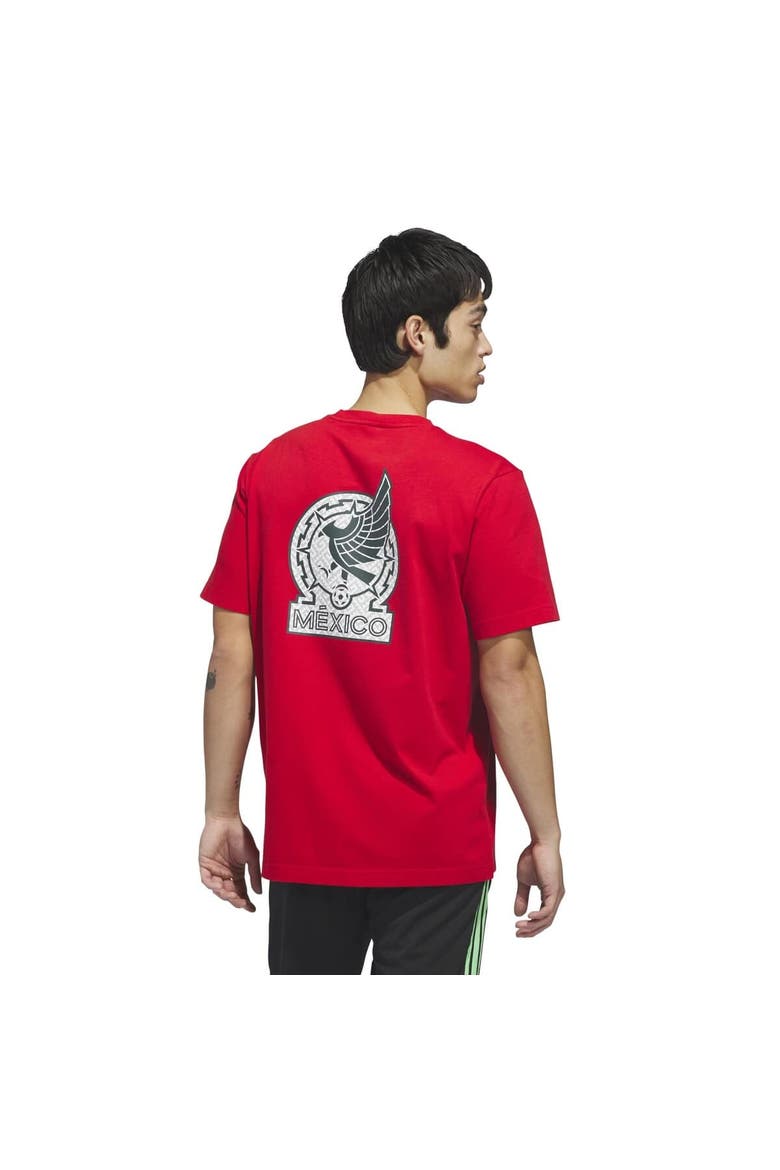 Men's adidas Red Mexico National Team 2026 Away Jersey Hook T-Shirt, Alternate, color, Red