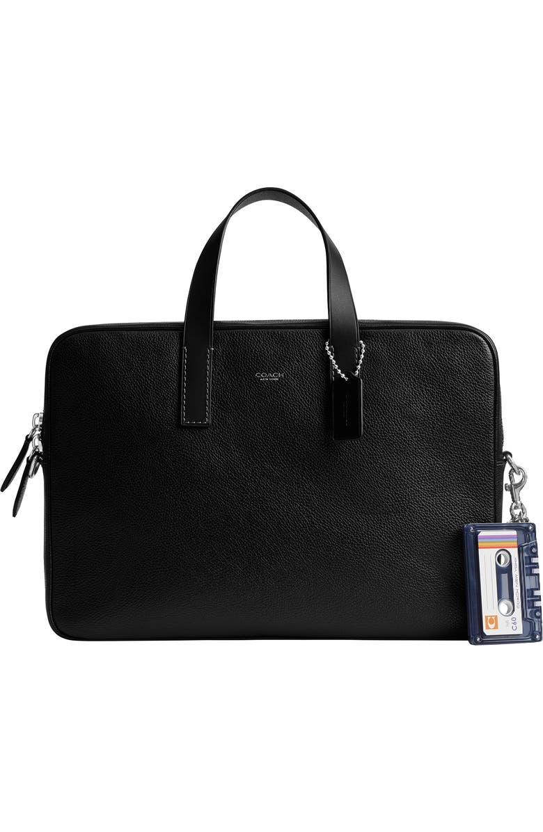 COACH Cassette Bag Charm, Alternate, color, Black Multi.