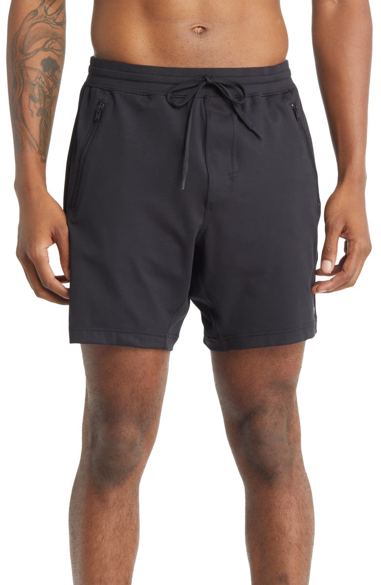 Alo Conquer Workout Shorts, Main, color, 