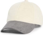 Nordstrom Colorblock Wool & Cashmere Baseball Cap