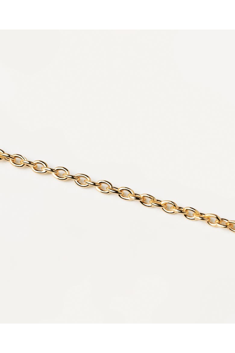 Charms Chain Necklace, Alternate, color, Brass