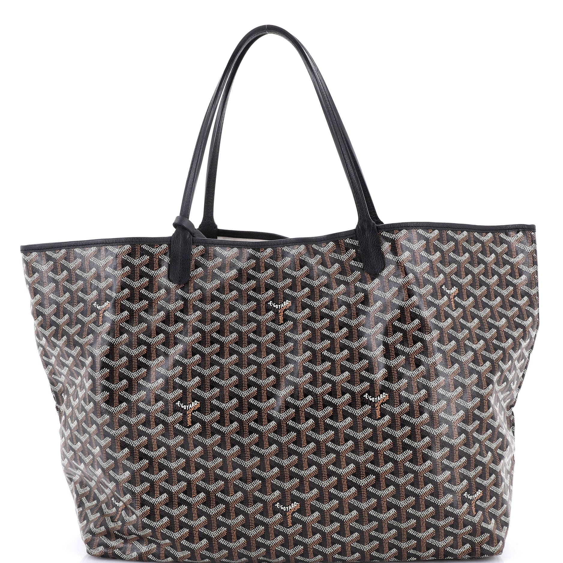 Pre-Owned Goyard Saint Louis Tote Coated Canvas GM, Main, color, 