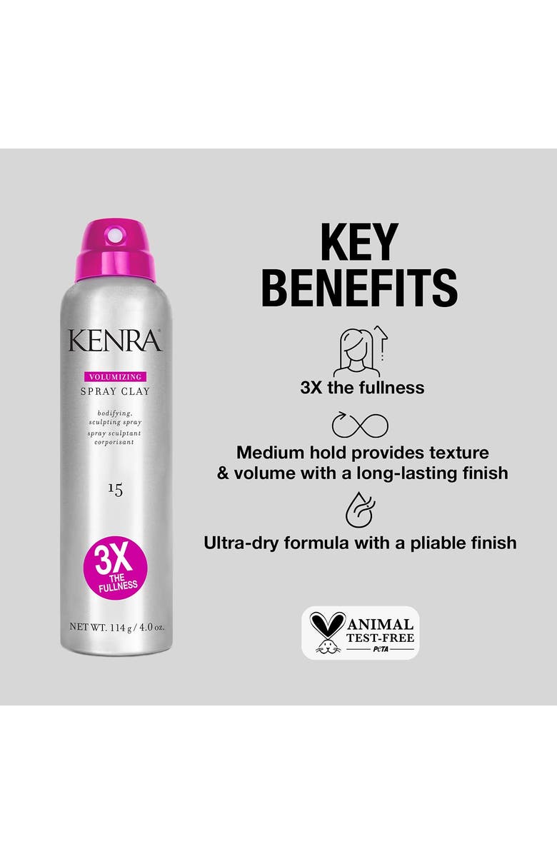 KENRA #15 Volumizing Spray Clay 4 oz, Alternate, color, N/A