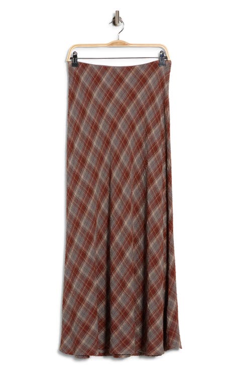 Plaid Maxi Skirt