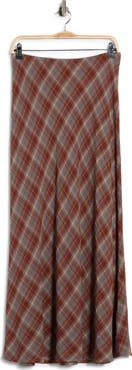 MAX STUDIO Plaid Maxi Skirt