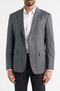 DANIEL HECHTER Grey Wool Blend Herringbone Sport Coat