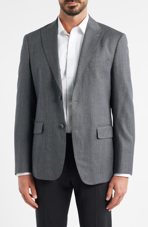 DANIEL HECHTER Grey Wool Blend Herringbone Sport Coat  product