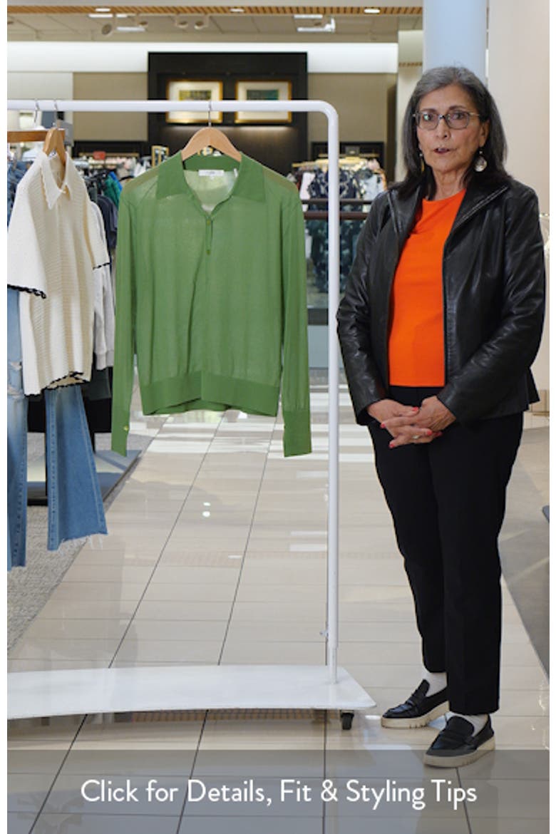The Collared Cotton Blend Cardigan video