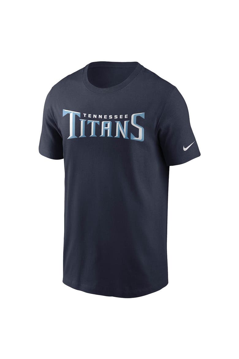 Men's Nike Navy Tennessee Titans Team Wordmark T-Shirt, Alternate, color, Navy