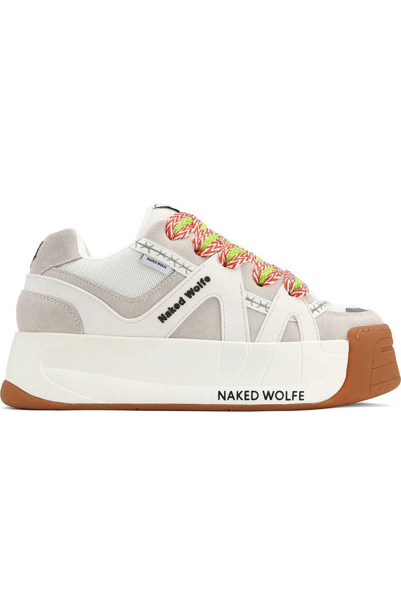 Naked Wolfe Slide Sneaker, Alternate, color, White
