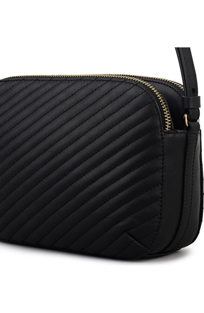 Radley Dukes Place - Diagonal Quilt Medium Ziptop Crossbody Bag, Alternate, color, Black
