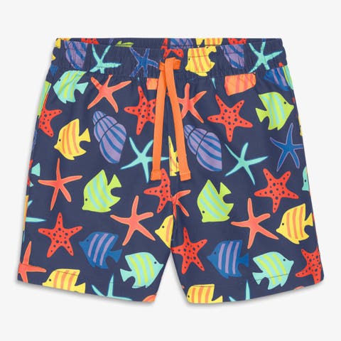 Kids Swim Trunk In Under The Sea (Toddler, Little Kid, Big Kid)