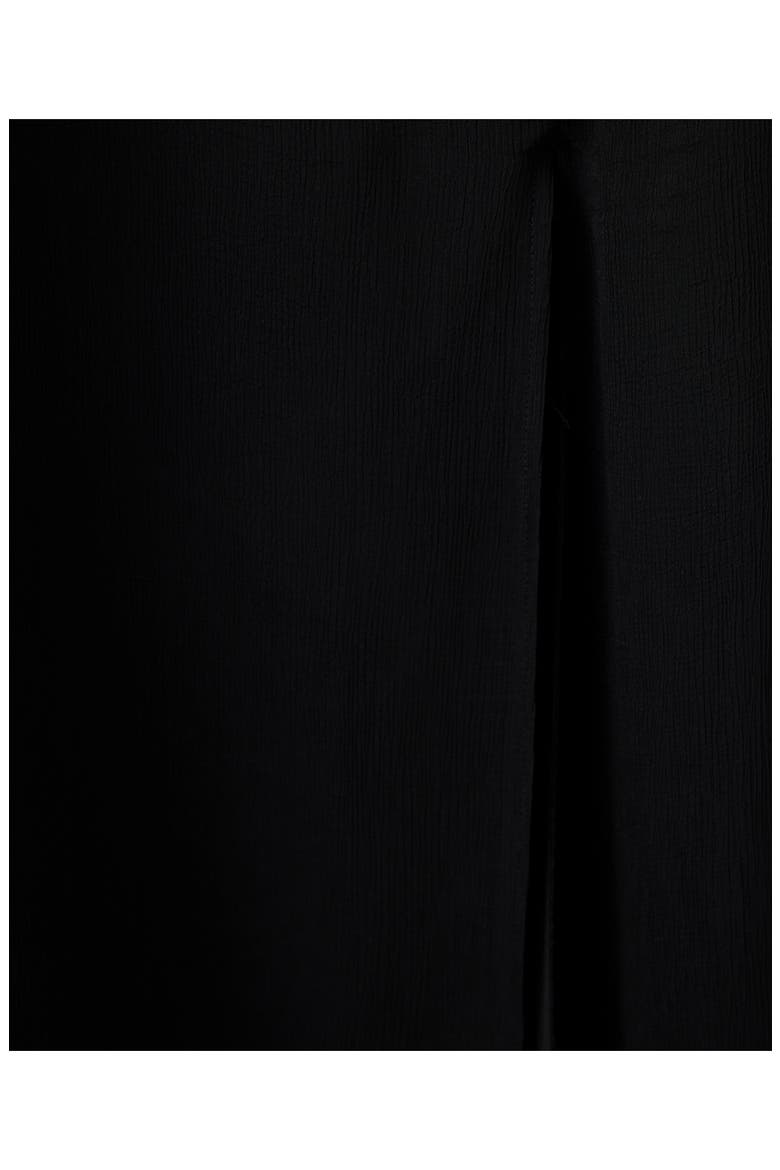 Halter Neck Maxi Dress with Floral Detail, Alternate, color, BLACK
