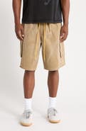DIET STARTS MONDAY Oversize Cotton Canvas Drawstring Cargo Shorts