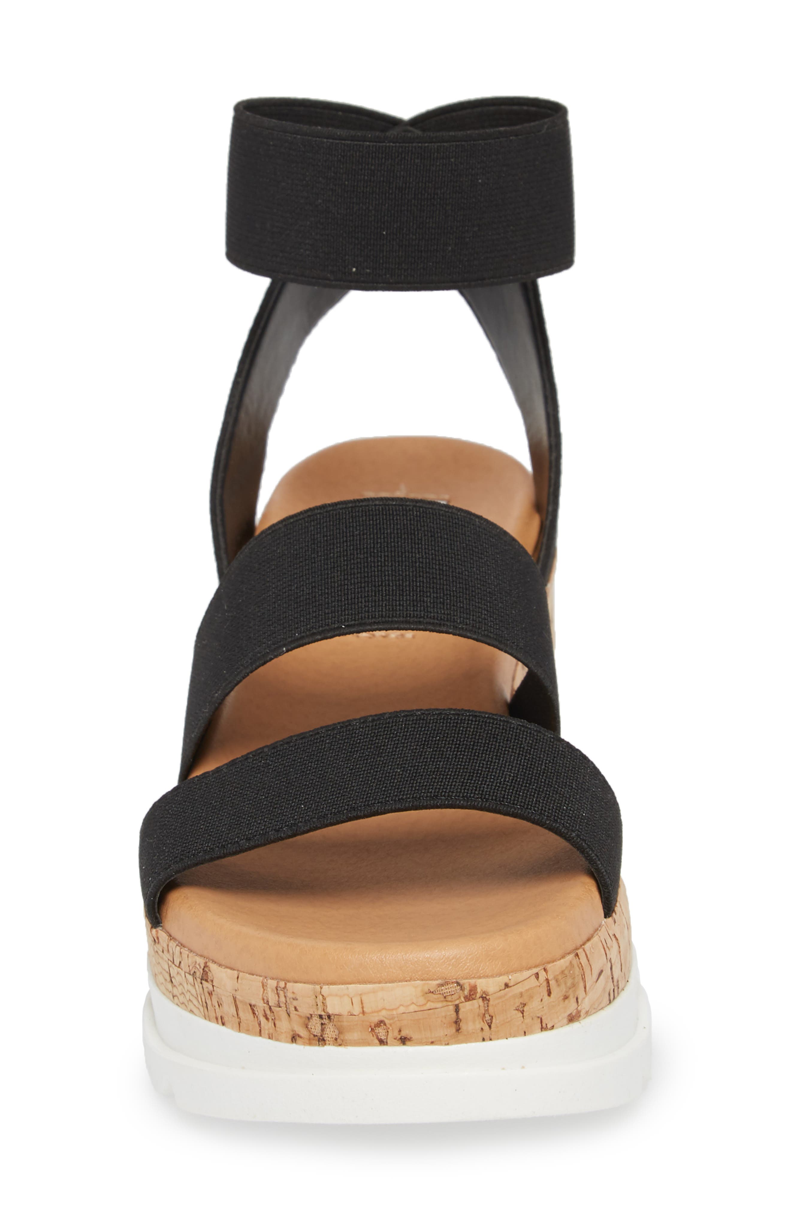 Bandi Platform Wedge Sandal, Alternate, color, BLACK