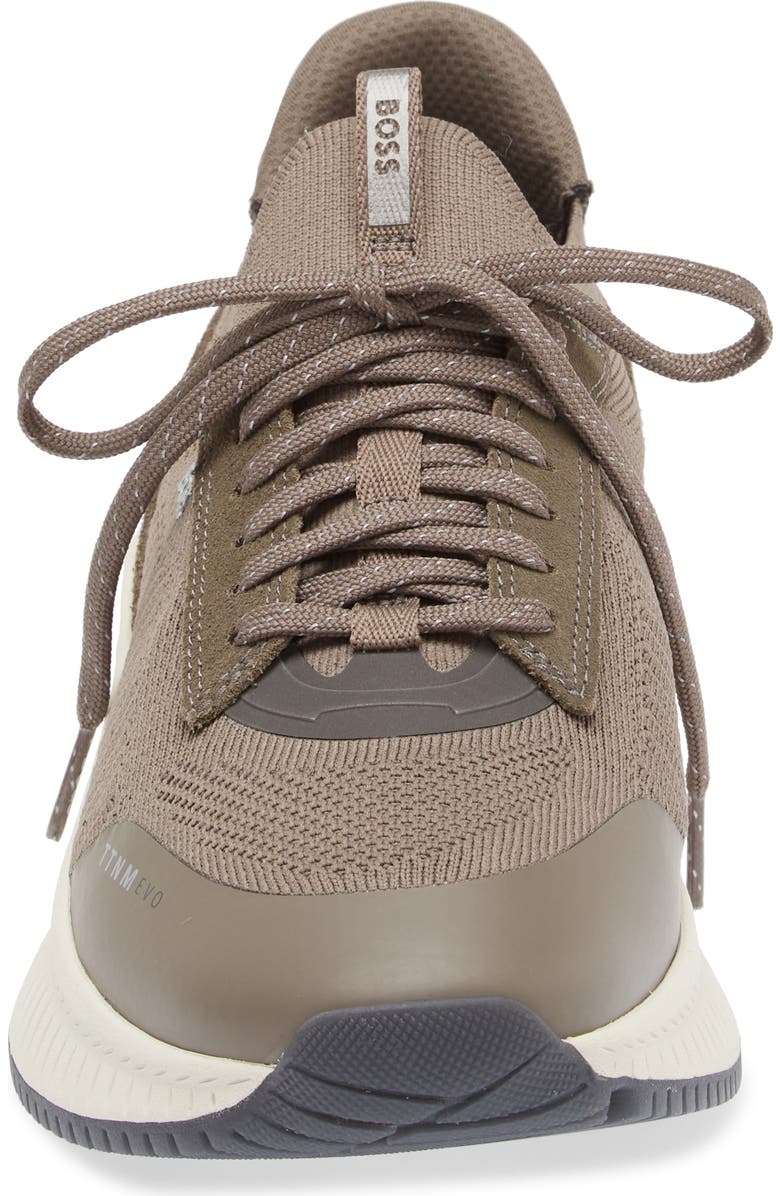 BOSS TTNM Evo Slon KNSD Sneaker, Alternate, color, Dark Green