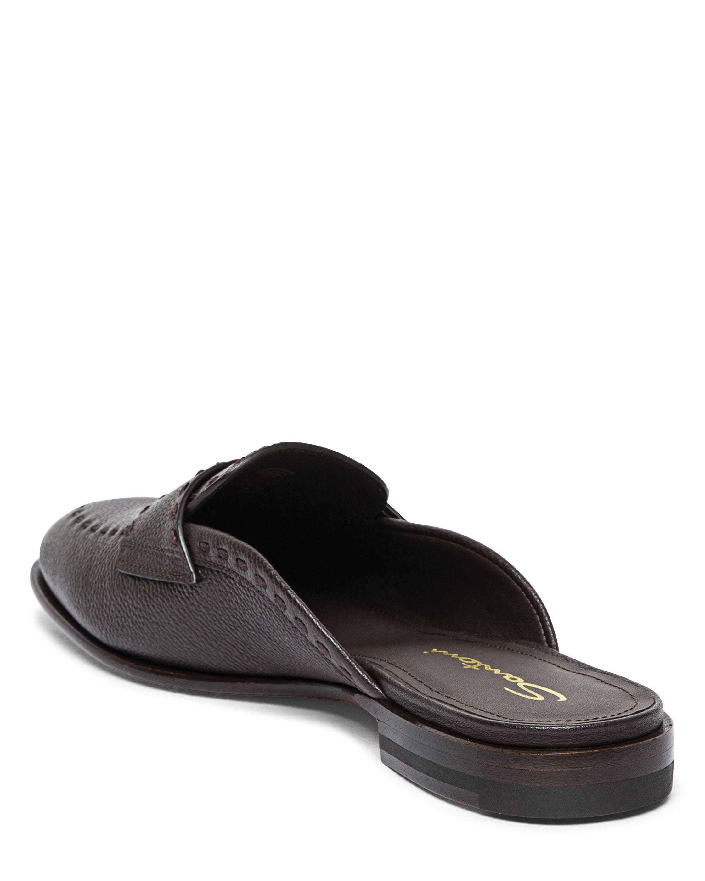 Granato Leather Mule, Alternate, color, Brown