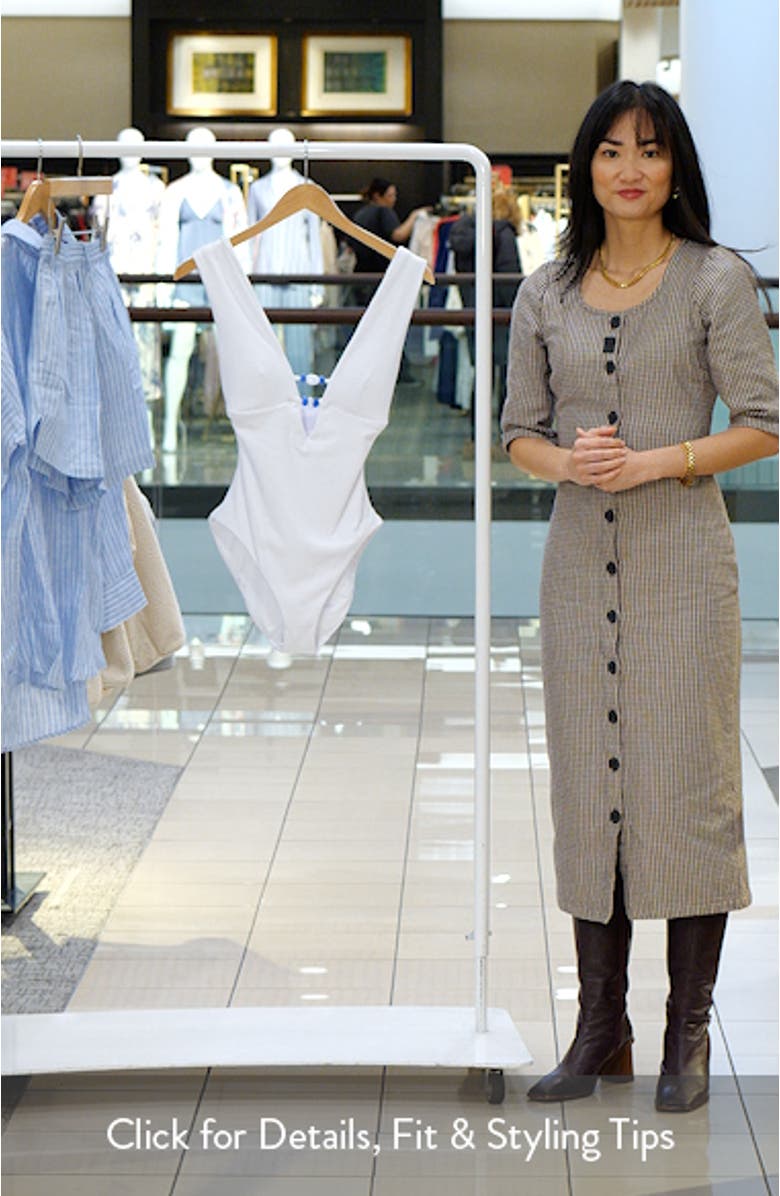 Modern Edge Rib One-Piece Swimsuit, sales video thumbnail