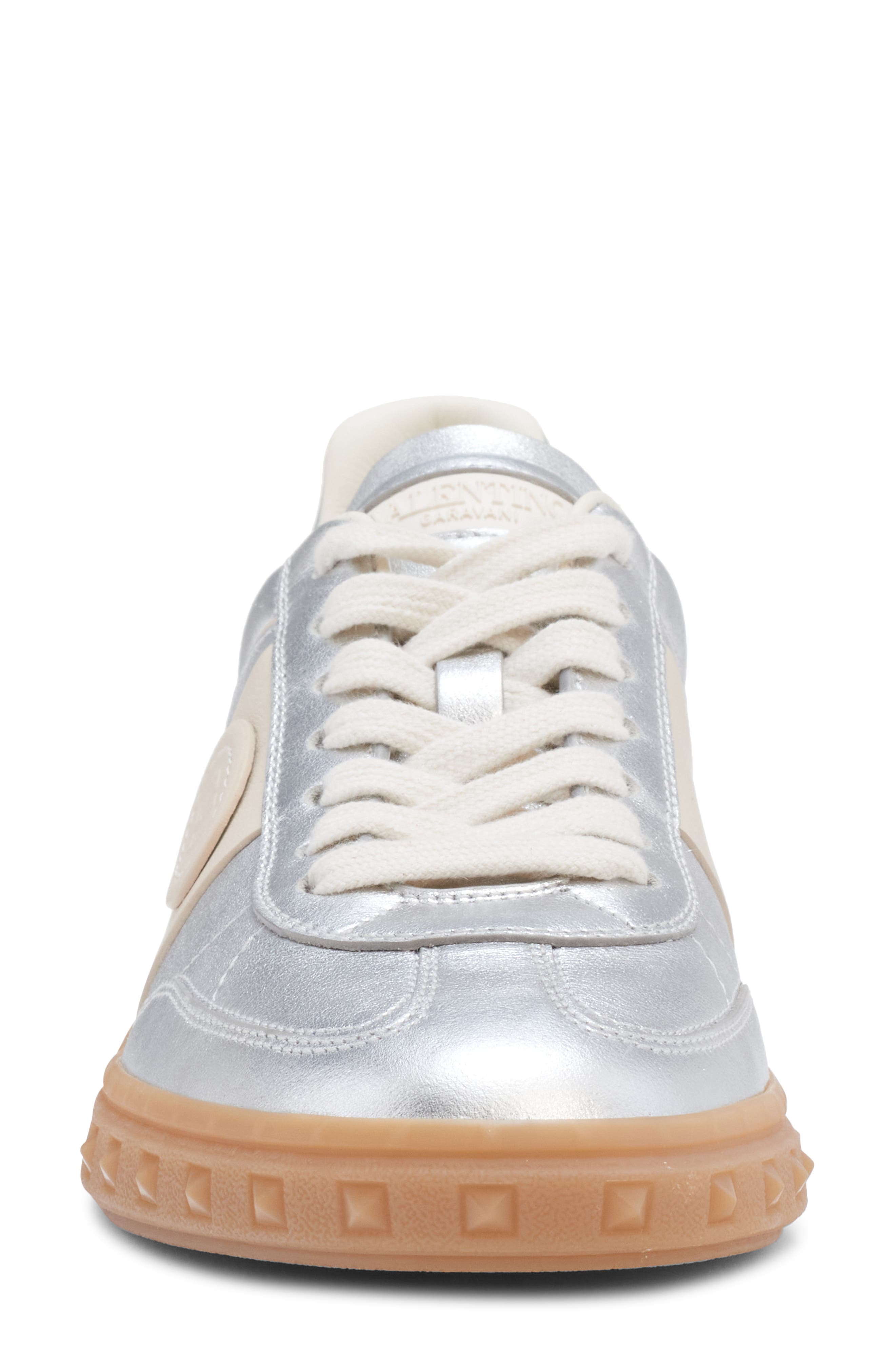 Valentino Garavani Upvillage Low Top Sneaker, Alternate, color, Silver/ Glace