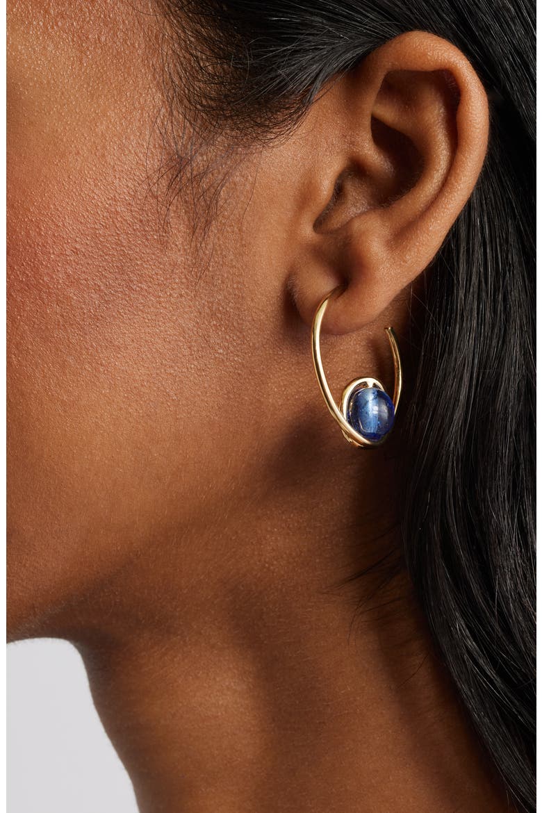 Mpira Crystal Hoop Earrings, Alternate, color, BLUE