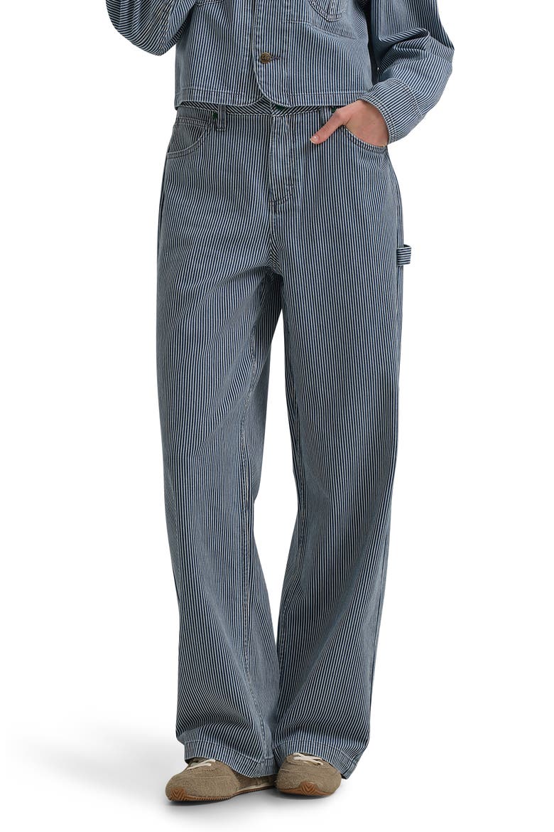 x Crayola Carpenter High Rise Straight Leg Jeans, Main, color, RAILROAD STRIPE