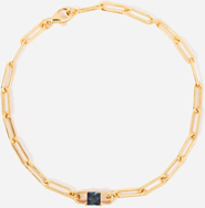 Little Sky Stone Birthstone Paperclip Chain Bracelet