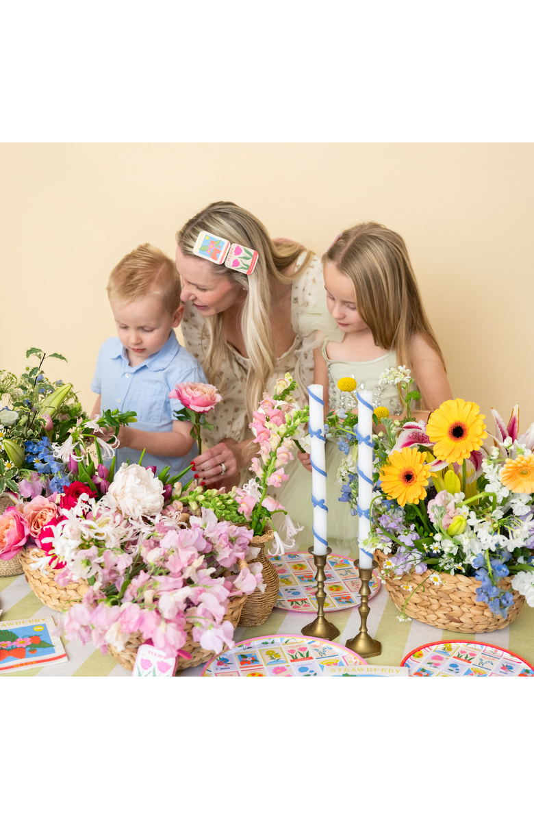 Jollity & Co. Seed Packet Vegan Leather Hair Clips, Alternate, color, Strawberry