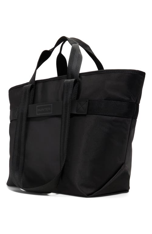 Hunter Laptop Pocket Tote Bag In Other Black